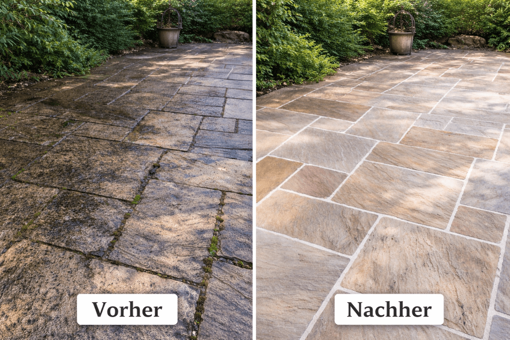 Pflasterstein Terrassenreinigung Wiesbaden – SteinFlix