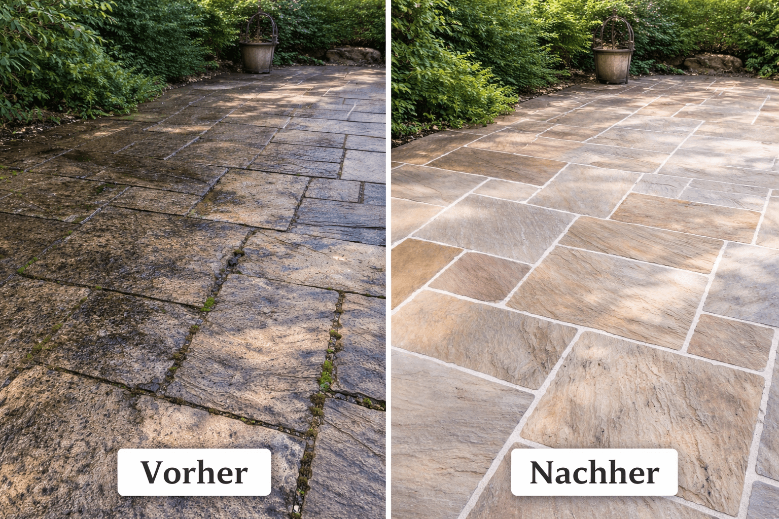 Pflasterstein Terrassenreinigung Wiesbaden – SteinFlix